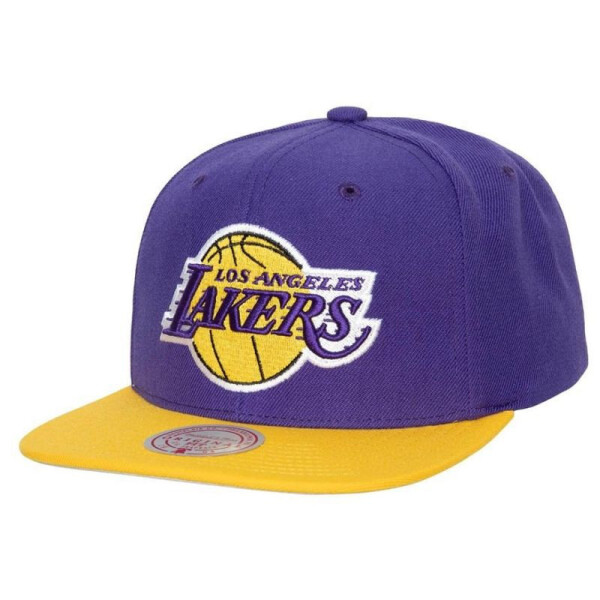 Mitchell & Ness NBA Los Angeles Lakers NBA Team 2 Tone2.0 Snapback NBA Lakers Cap HHSS3264-LALYYPPPPRYW OSFM