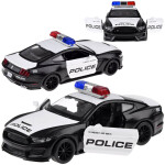 Mamido Auto kovové polícia Ford Shelby GT350 mierka 1:32 svetla majáky