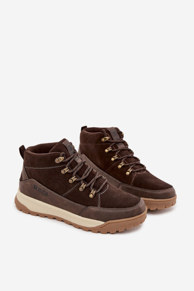 Pánske semišové trekové topánky Big Star - hnedé 42