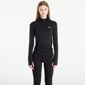 Tričko adidas x Stella Mccartney Studio Ruched Long Sleeve T-Shirt Black M