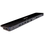 CLUB3D CSV-1564W100 Dokovacia stanica USB-C 3.2 čierna / 3x USB-C / HDMI / DP / VGA / RJ45 / SD Slot / MicroSD / 3.5mm jac (CSV-1564W100)