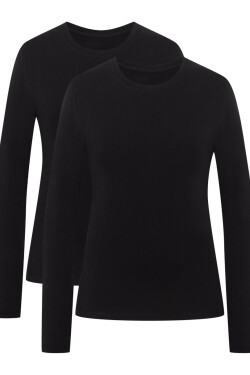 DÁMSKE TRIČKO 42862 MODRÉ 4 2PAK SS25 černá 2XL