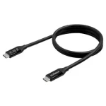 Edimax UC4 čierna / Kábel USB-C - USB-C / Thunderbolt 3 / USB4 / 40 Gbps / PD 240 W / 1 m (UC4-010TB V2)