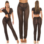 Sexy Koucla Mesh Highwaist Pants / Cover-Up black M