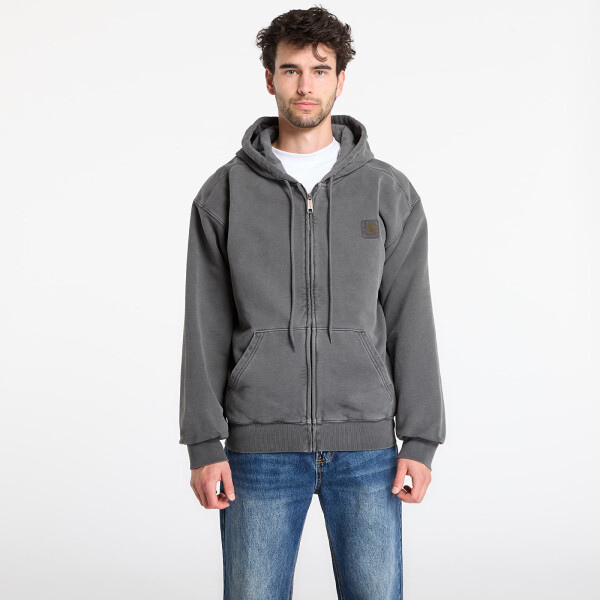 Mikina Carhartt WIP Hooded Vista Jacket Black Garment Dyed XXL