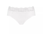 SLOGGI ROMANCE - Midi nohavičky z bavlny Supima® s čipkou Sloggi WHITE 38