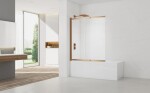Vaňová zástena SAT Vision 140x120 cm brúsený rose gold SATVZVI120RG SATVZVI120RG