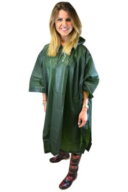 Pončo pre dospelých, Pidilidi, PL0064-14, khaki