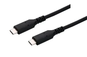 C-tech USB-C kábel 0.5 m čierna / USB-C (M) - USB-C (M) (8954125015505)