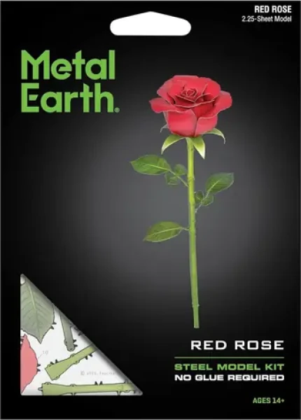 Metal Earth 3D puzzle Červená ruža