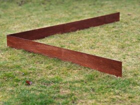 Cortenový obrubník Urbis, dĺžka: 1 m, výška: 13 cm