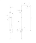 OMNIRES - UNI iniversálny sprchový stĺp chróm /CR/ UN10041CR