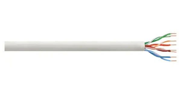 LogiLink CAT6 U/UTP sivá / Sieťový kábel / 100 m / PVC / Cu vodič (CPV0021)