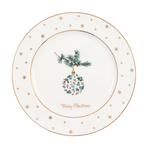 GREEN GATE Porcelánový tanier Joelle White Ø 20,5 cm