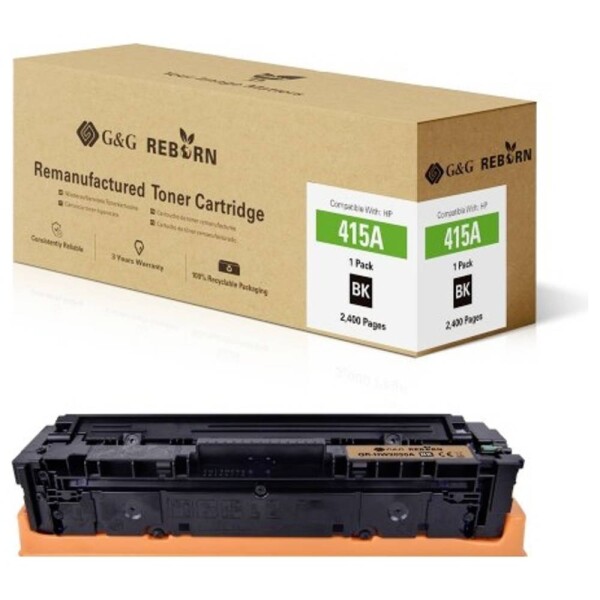 G&G Reborn remanufactured toner náhradný HP 415A čierna 2400 Seiten kompatibilná toner; 21269