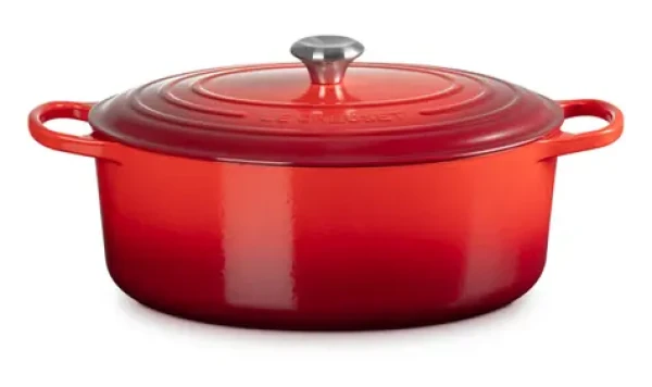 Le Creuset Signature Oválny hrniec s pokrievkou 35 cm červená (21178350602430)