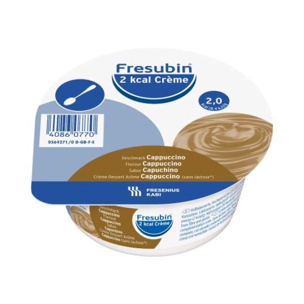 FRESUBIN 2 kcal, príchuť creme kapučíno 24 x 125 g - Fresubin 2 kcal Crème príchuť kapučíno 2 kcal g sol 24x 125 g