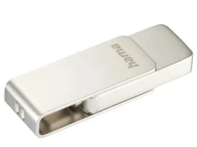 HAMA USB Uni-C Rotate Pre 64 GB strieborná / Flash disk / USB-C 3.1 / čítanie: až 70 MBs (182495)