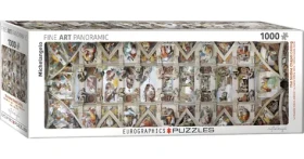 EUROGRAPHICS Panoramatické puzzle Strop Sixtínskej kaplnky