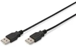 Digitus AK-300101-010-S čierna / USB kábel / USB-A / 1 m (AK-300101-010-S)