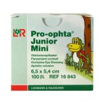 PRO-OPHTA Junior mini očné krytie 6,5 x 5,4 cm 100 ks