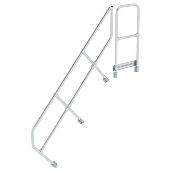 MUNK Günzburger Steigtechnik 600507 Munk Druhé madlo na schody s plošinou 45° 7 schodov 1 ks; 600507