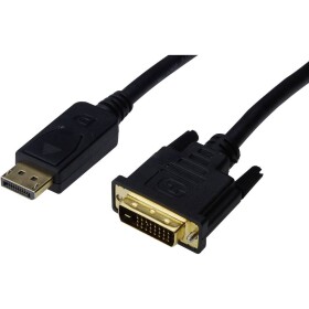 Digitus DisplayPort / DVI káblový adaptér Konektor DisplayPort, DVI-D 24+1pol. Zástrčka 2 m čierna AK-340306-020-S Kábel DisplayPort; AK-340306-020-S