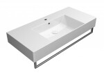GSI - KUBE X keramické umývadlo 100x47cm, s odkladacími plochami, biela ExtraGlaze 9451111