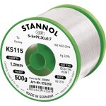 Stannol KS115 spájkovací cín bez olova cievka Sn99,3Cu0,7 ROM1 500 g 1.5 mm; 574013