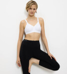 TRIACTION - Športová podprsenka bez kostice na jogu a pilates Triumph WHITE 85D