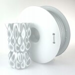 PLA FIBERSILK filament PEARL biely metalický 1,75 mm Fiberlogy 850 g