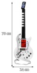 Mamido Detská elektrická gitara s mikrofónom biela