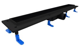 HOPA - Odtokový žľab STANDARDline BLACK - Rozmer A - 100 cm, Variant roštu - Klasszik OLPZLABST99BK