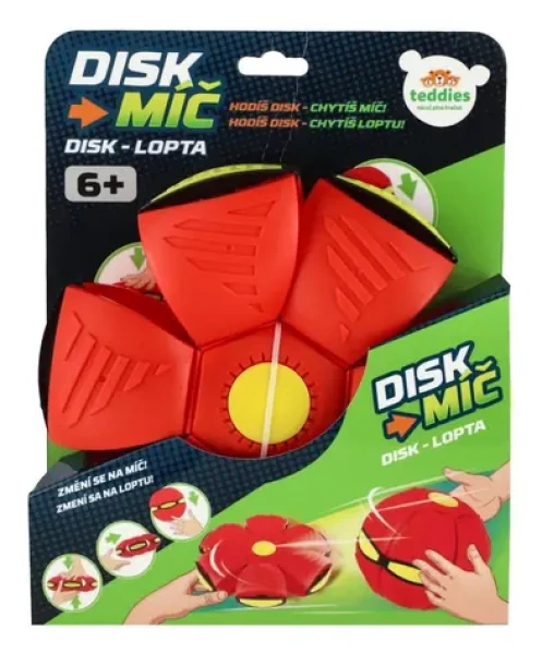 TEDDIES DiskLopta 22 cm červená