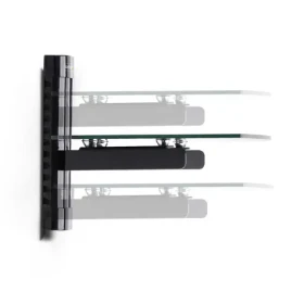 StarTech nástenná polička pod TV čierna / Polička pod TV / nosnosť 7 kg / 250x360x217 mm (1B-WALL-MOUNT-SHELF)
