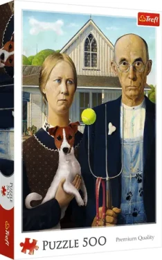 Trefl Puzzle Americká gotika: Psie edícia