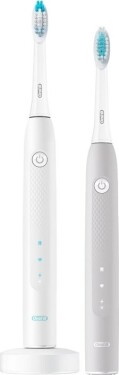 Oral-B Pulsonic SLIM Clean 2900 sivo-biela / sonická zubná kefka / 62.000 pulzov / 2 režimy / 2ks (305354)