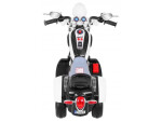 Mamido Detská elektrická motorka Chopper biela