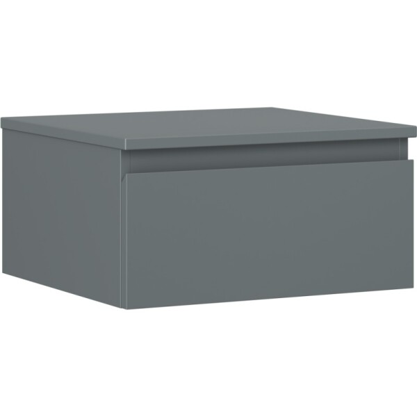 MEXEN/S - Orio kúpeľňová skrinka pod umývadlo 50 cm s doskou, 1 šuplík, grafit mat 91A10-05023-1-BFC66