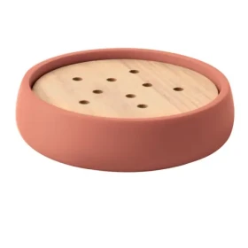 Spirella Sven mydlenka staroružová / polyresin / drevo (7610583218568)