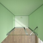 H K - Sprchové dvere MELODY B5 100 jednokrídlové s pevnou stenou 99-102 x 195 cm SE- MELODYB5100SET