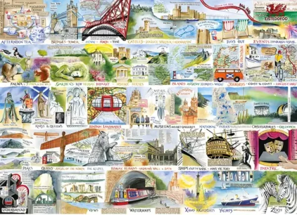 GIBSONS Puzzle Britské a brilantné