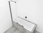 Vaňová zástena SAT Walk-In Xmotion 150x117,5 cm čierna SATWIXMVZ150C SATWIXMVZ150C
