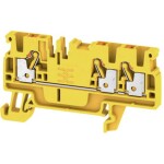 Weidmüller 1521840000 priechodná svorka 5.1 mm pružinová svorka žltá 100 ks; 1521840000