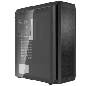 ADATA XPG VALOR čierna / 2x USB 3.2 / bez zdroja / priehľadná bočnica (VALORAIRPLUSMTA-BKCWW)