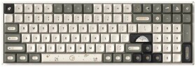 Ducky IQUNIX F97 Hitchhiker Wireless Gaming Tastatur, RGB - Moonstone-Switches