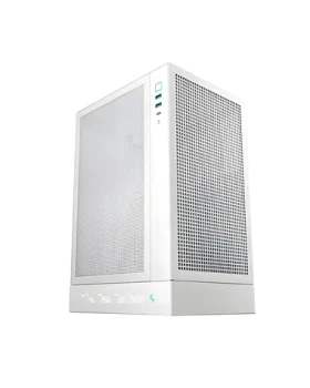DEEPCOOL CH170 DIGITAL biela / PC skriňa / Mini-ITX / Digitálny displej / Mesh / bez zdroja (R-CH170-WHNPI0D-G-1)
