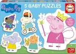 Educa Baby puzzle Prasiatko Peppa 5v1