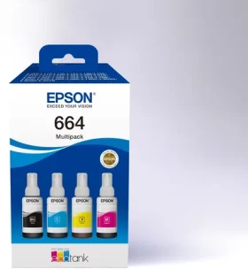 Epson 664 EcoTank / Atramentové fľaštičky / Multipack 4X 70 ml / CMYK (C13T66464A)