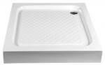 AQUALINE - Sprchová samonosná vanička akrylátová, štvorec 90x90x15cm BTTQ90